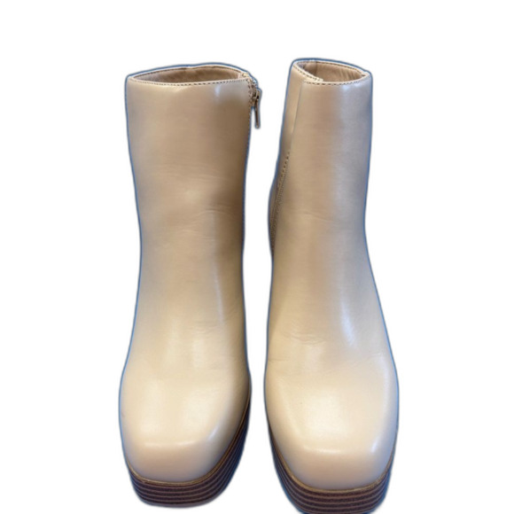 True Craft platform wildflower Cream Ankle Boots size 10 - Picture 2 of 9